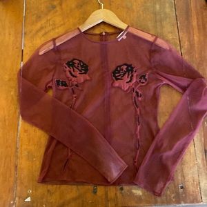 Sheer Open Ceremony Top